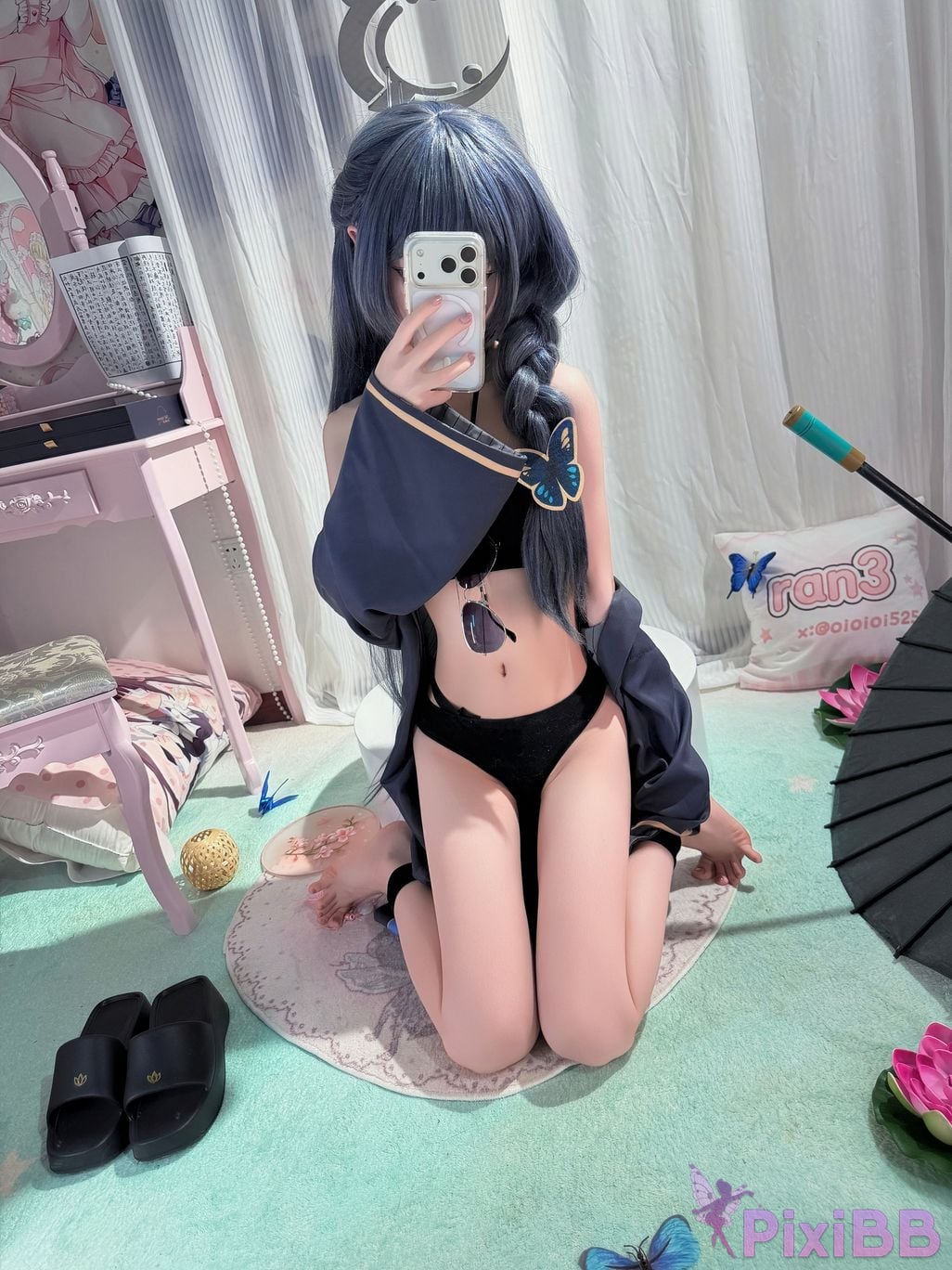 Cosplayer Somezo ran3 Blue Archive Feisaki swimsuit PixiBB.COM 078