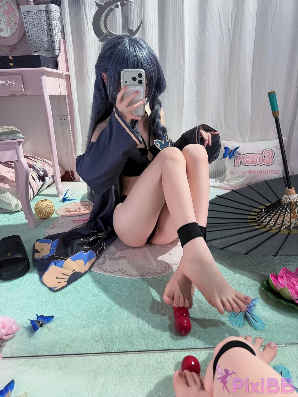Cosplayer Somezo ran3 Blue Archive Feisaki swimsuit PixiBB.COM 083