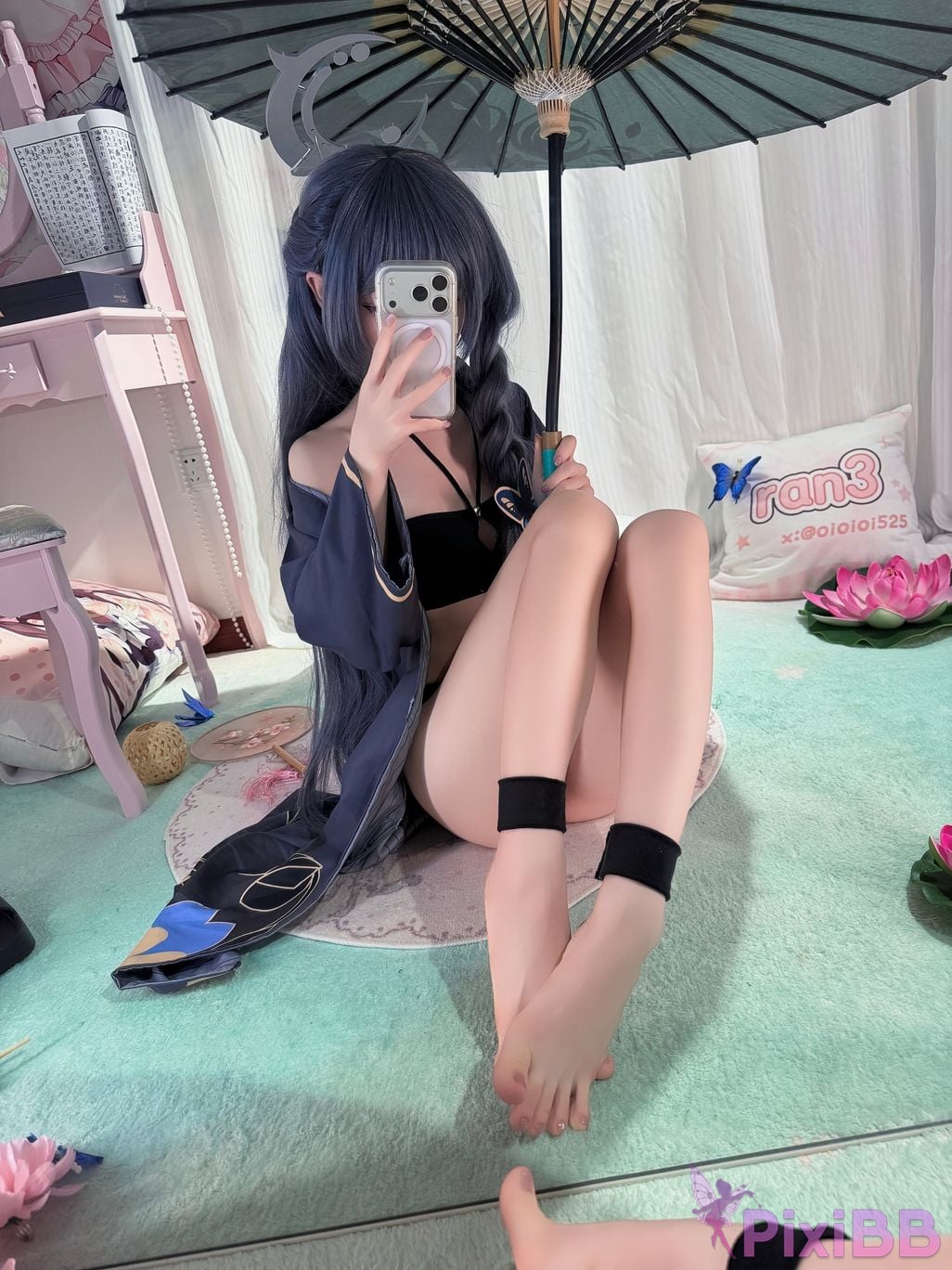 Cosplayer Somezo ran3 Blue Archive Feisaki swimsuit PixiBB.COM 084