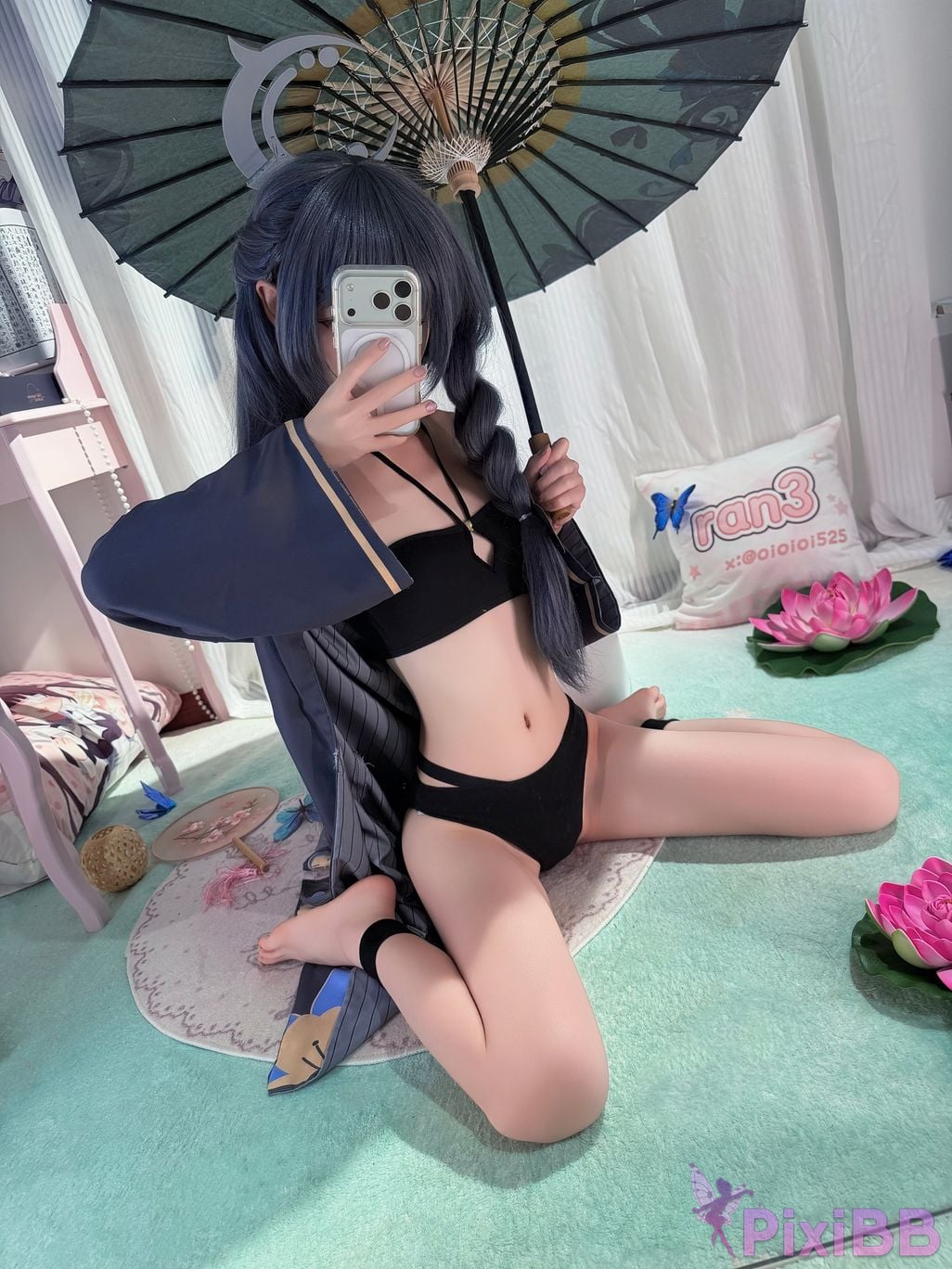 Cosplayer Somezo ran3 Blue Archive Feisaki swimsuit PixiBB.COM 088