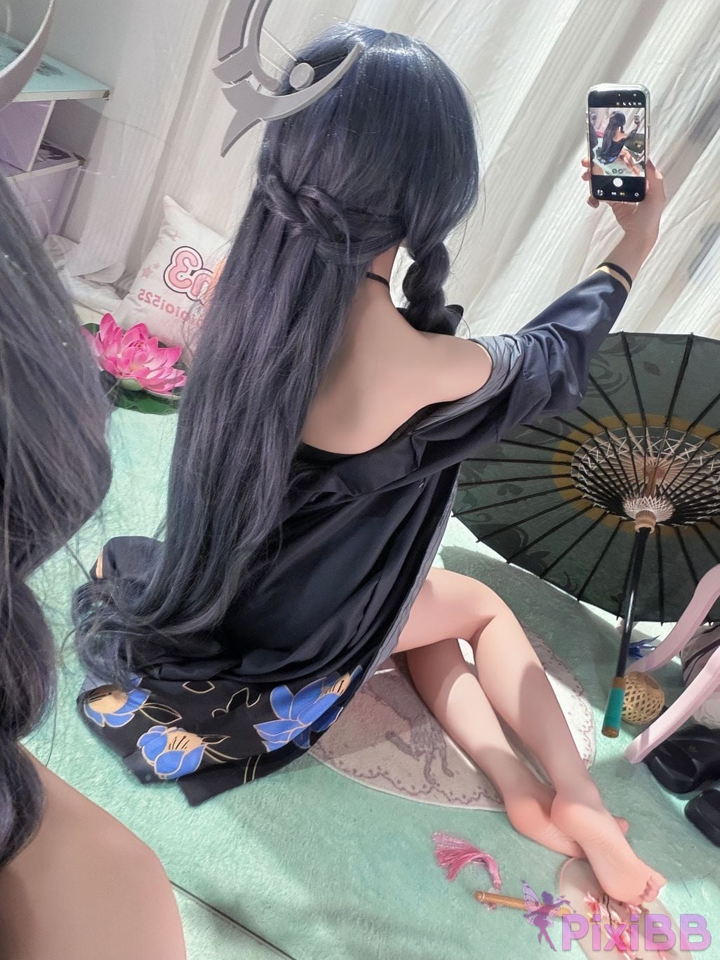 Cosplayer Somezo ran3 Blue Archive Feisaki swimsuit PixiBB.COM 093