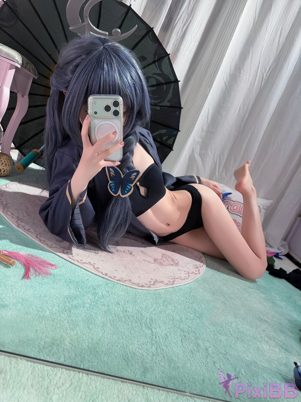 Cosplayer Somezo ran3 Blue Archive Feisaki swimsuit PixiBB.COM 100