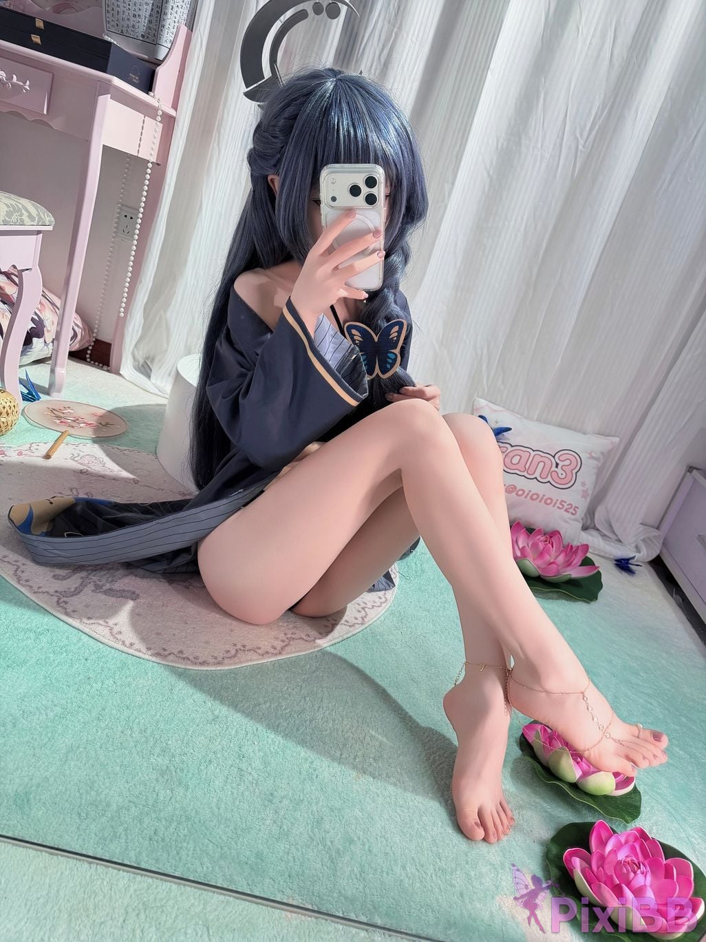 Cosplayer Somezo ran3 Blue Archive Feisaki swimsuit PixiBB.COM 106