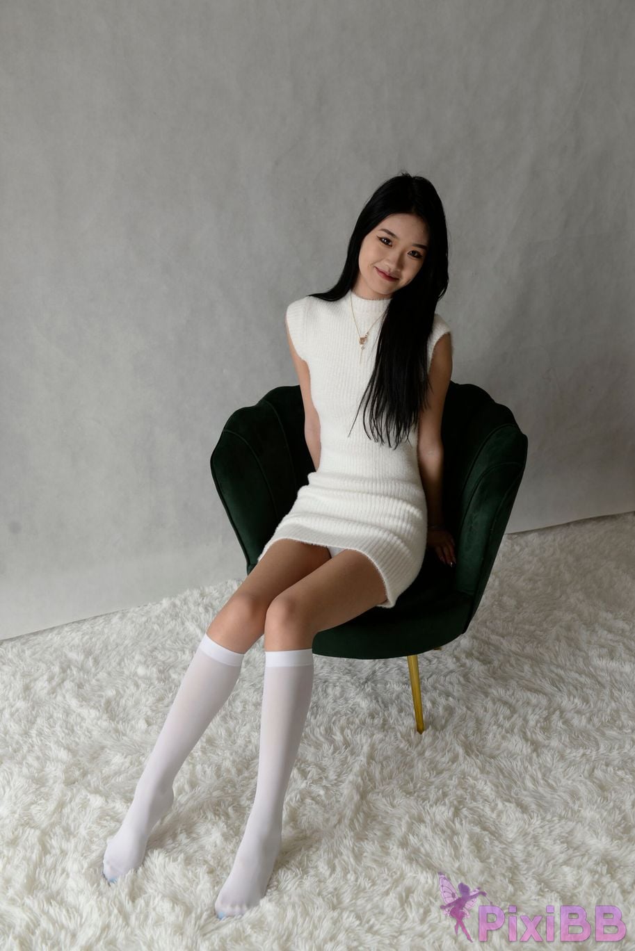 Private Photoshoot Xiaoya kemi R18 OK X model White stockings with long legs and beautiful pussy Full scale shooting PixiBB.COM 010