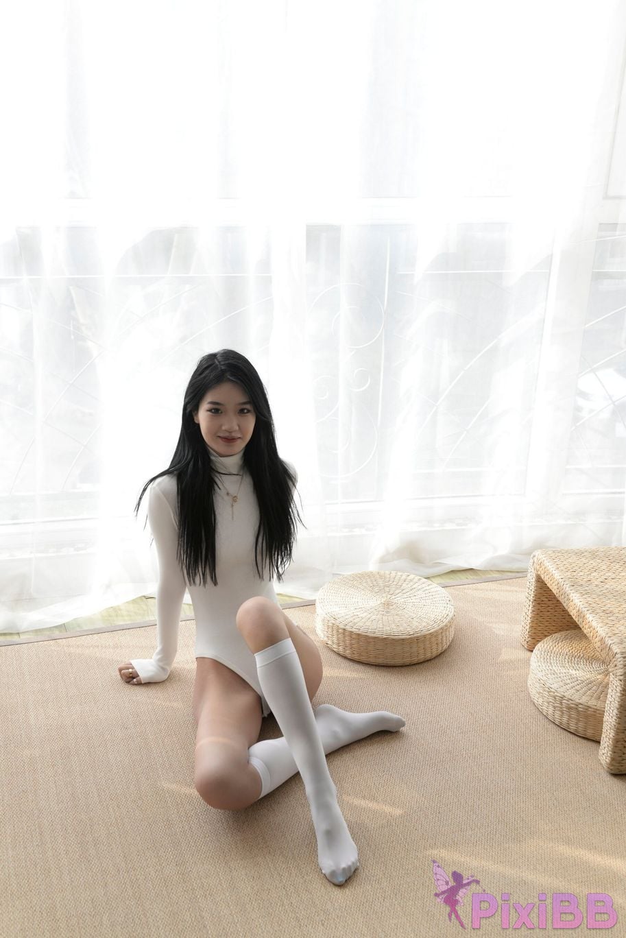 Private Photoshoot Xiaoya kemi R18 OK X model White stockings with long legs and beautiful pussy Full scale shooting PixiBB.COM 021