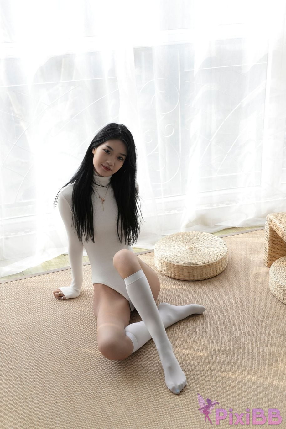 Private Photoshoot Xiaoya kemi R18 OK X model White stockings with long legs and beautiful pussy Full scale shooting PixiBB.COM 022
