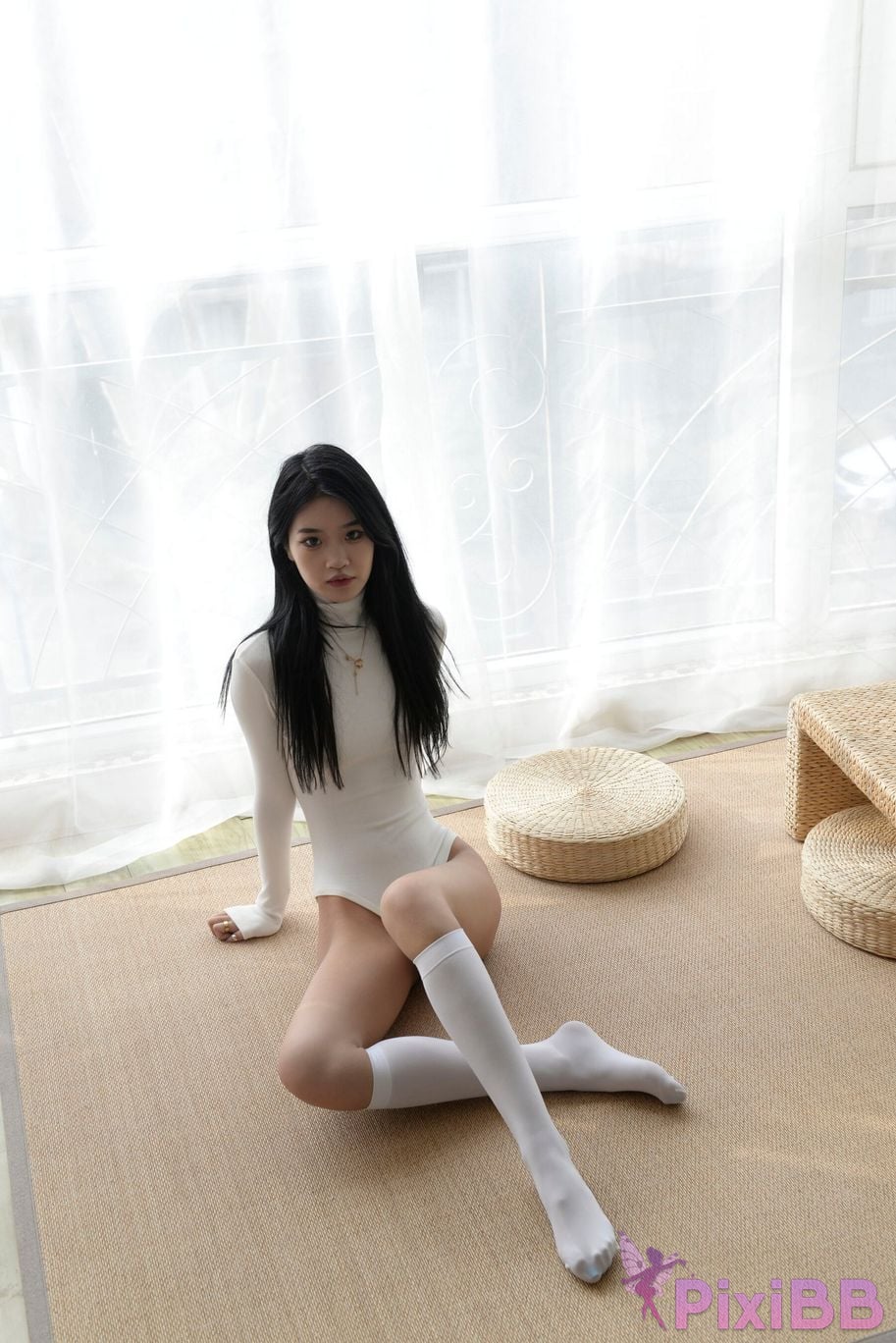 Private Photoshoot Xiaoya kemi R18 OK X model White stockings with long legs and beautiful pussy Full scale shooting PixiBB.COM 023