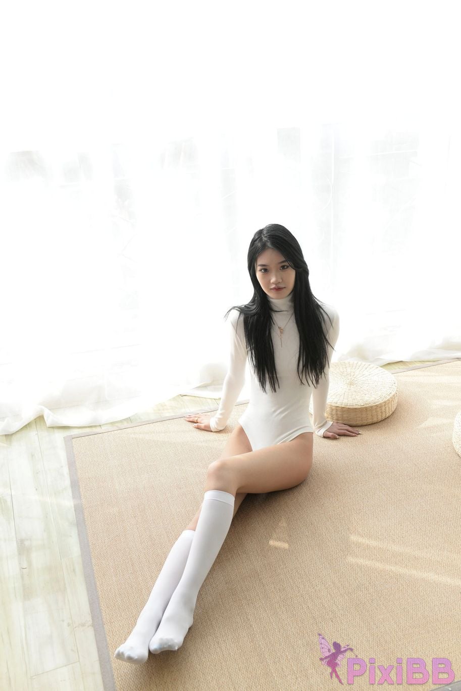 Private Photoshoot Xiaoya kemi R18 OK X model White stockings with long legs and beautiful pussy Full scale shooting PixiBB.COM 034