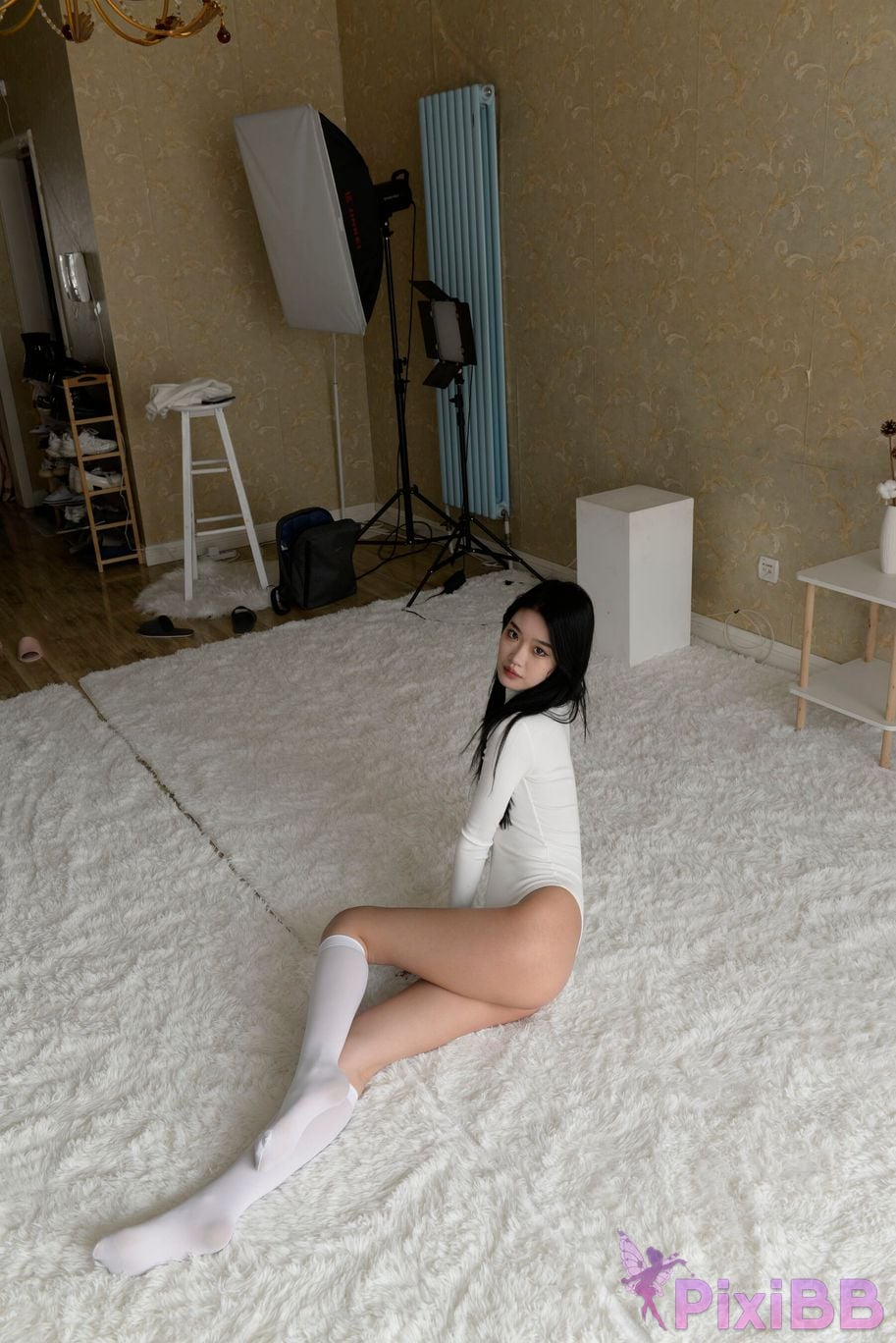 Private Photoshoot Xiaoya kemi R18 OK X model White stockings with long legs and beautiful pussy Full scale shooting PixiBB.COM 071