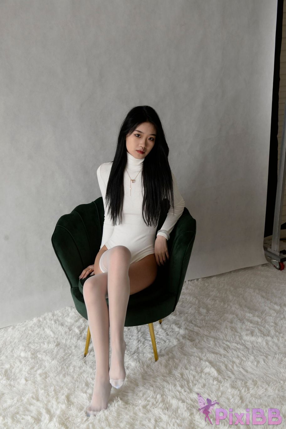 Private Photoshoot Xiaoya kemi R18 OK X model White stockings with long legs and beautiful pussy Full scale shooting PixiBB.COM 103