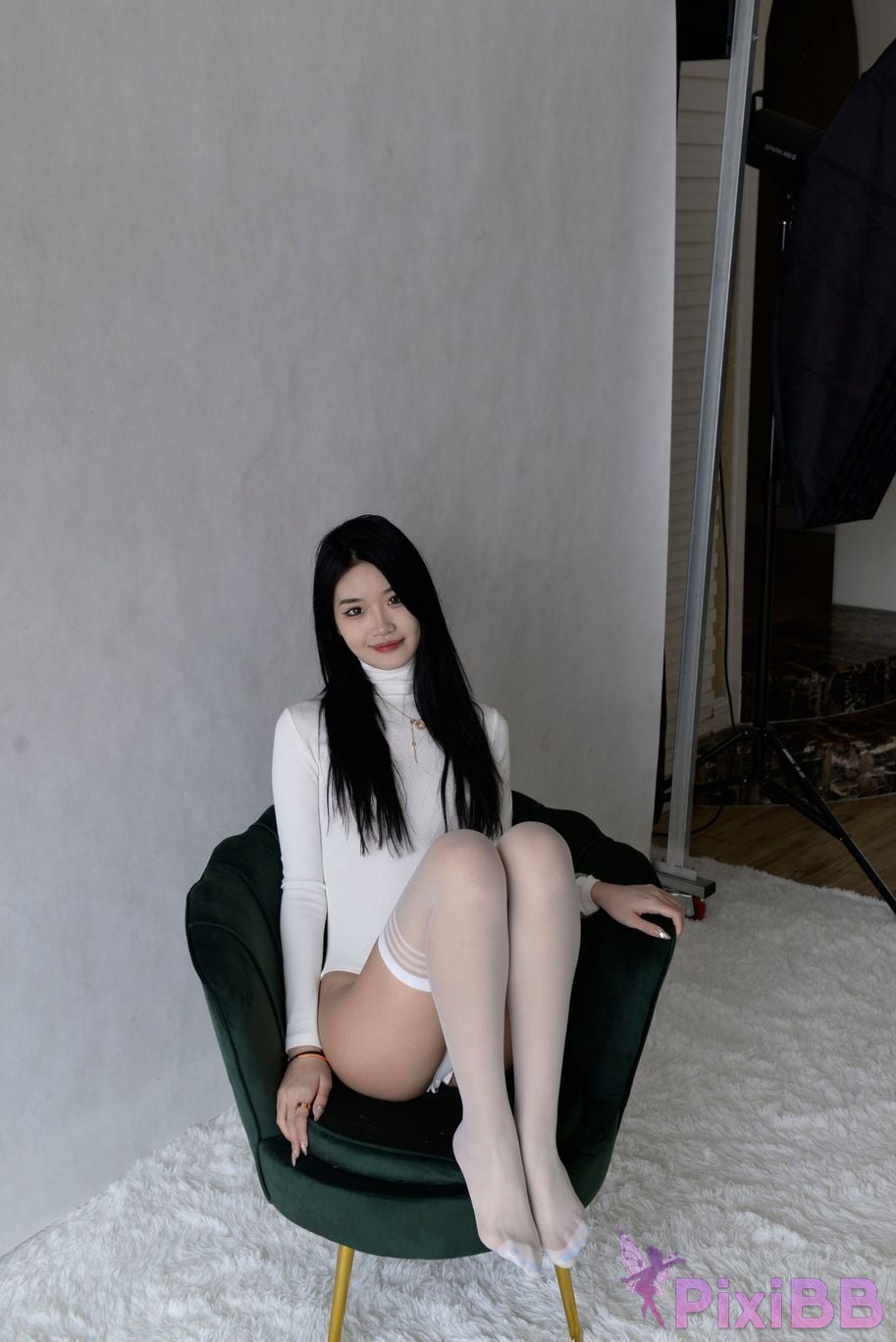 Private Photoshoot Xiaoya kemi R18 OK X model White stockings with long legs and beautiful pussy Full scale shooting PixiBB.COM 148