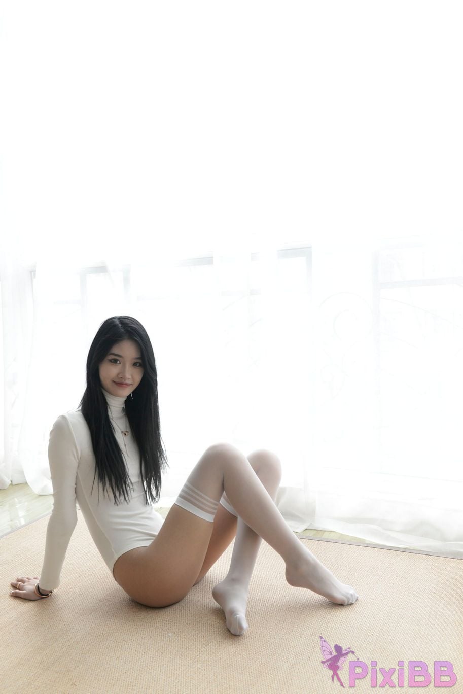 Private Photoshoot Xiaoya kemi R18 OK X model White stockings with long legs and beautiful pussy Full scale shooting PixiBB.COM 160