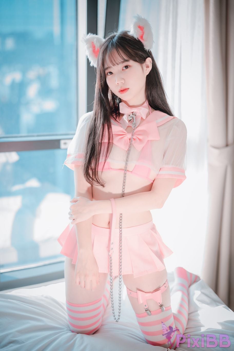 DJAWA Photo Myu a Catgirl in Pink PixiBB.COM 001