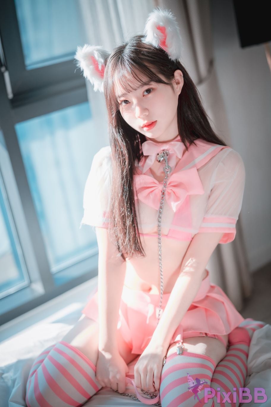 DJAWA Photo Myu a Catgirl in Pink PixiBB.COM 006
