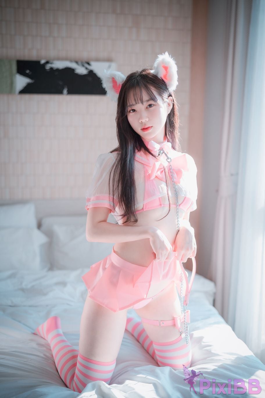 DJAWA Photo Myu a Catgirl in Pink PixiBB.COM 009
