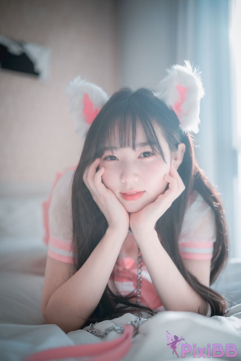 DJAWA Photo Myu a Catgirl in Pink PixiBB.COM 025