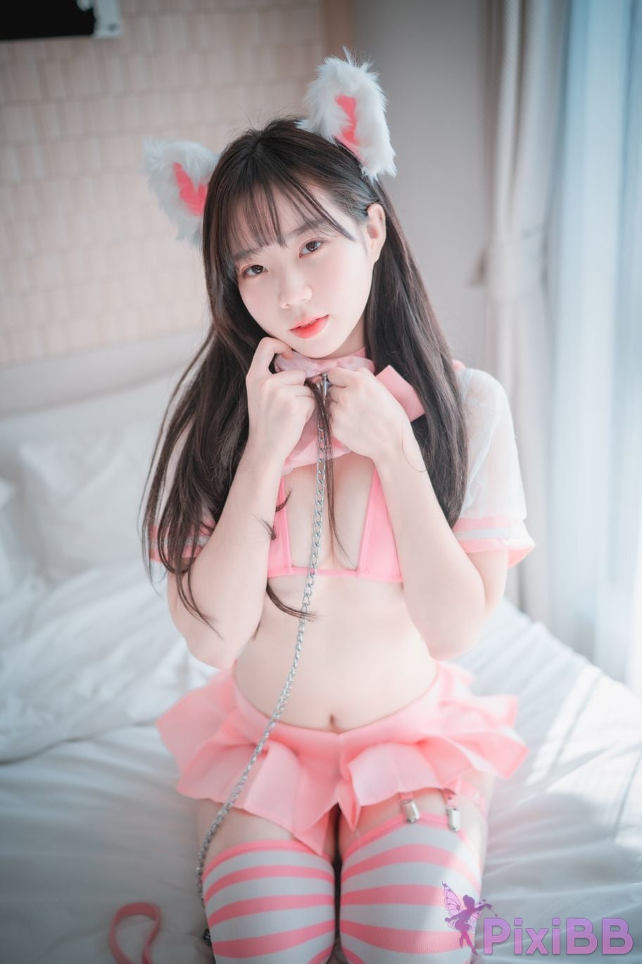 DJAWA Photo Myu a Catgirl in Pink PixiBB.COM 028
