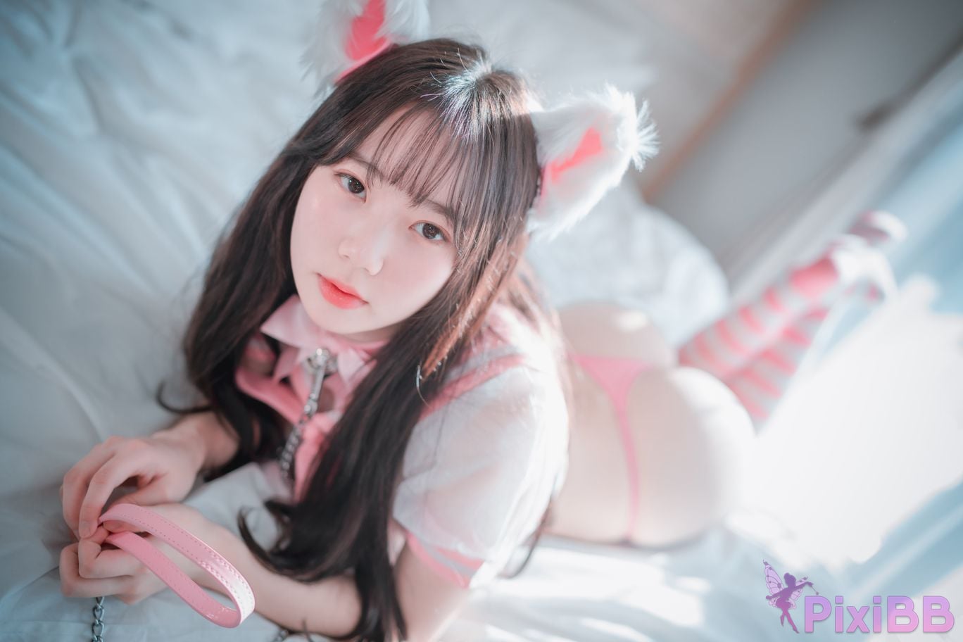 DJAWA Photo Myu a Catgirl in Pink PixiBB.COM 049