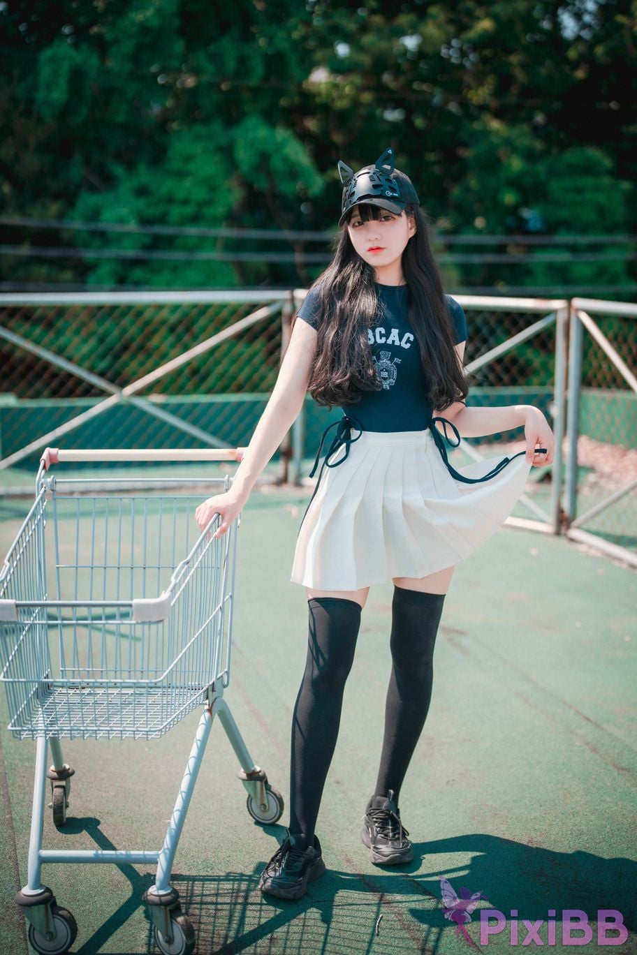 DJAWA Photo Jeong Jenny Classic Athletic Girl in Navy Blue PixiBB.COM 011