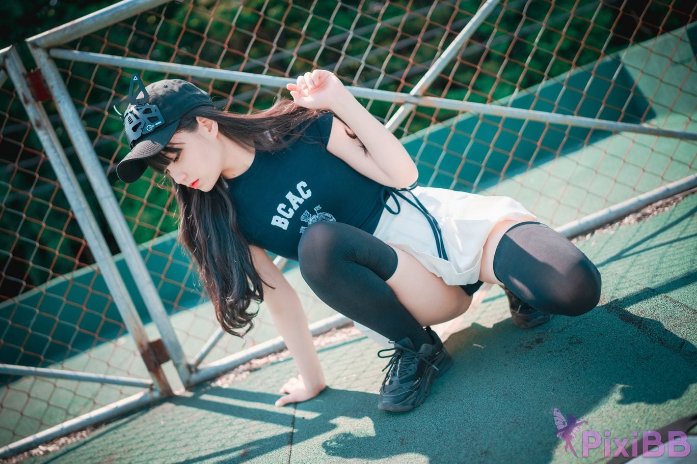DJAWA Photo Jeong Jenny Classic Athletic Girl in Navy Blue PixiBB.COM 030