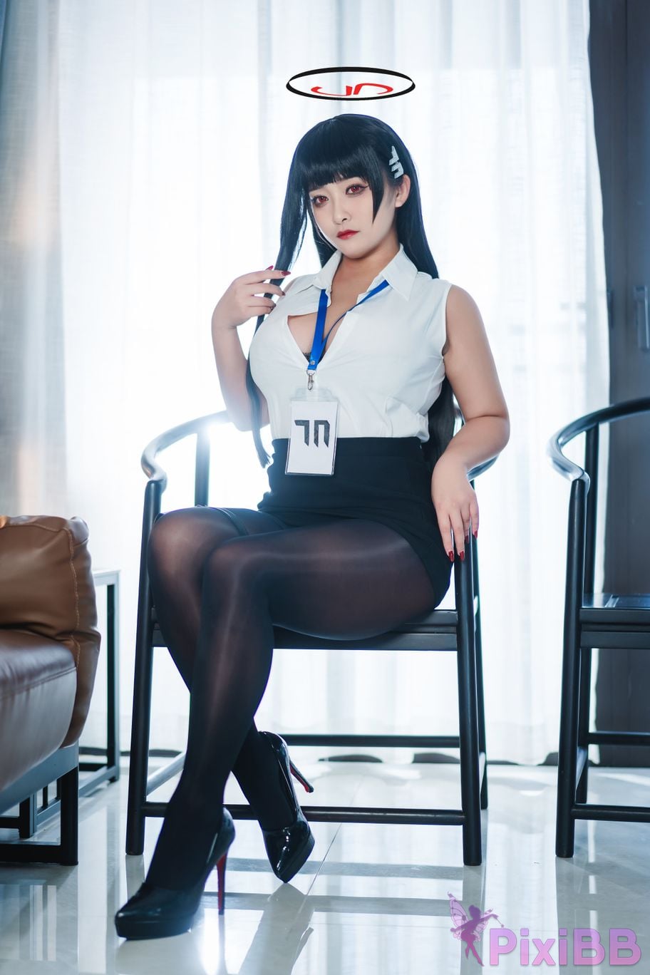 Cosplayer Luo Li LoLiSAMA Blue Archive Rion Moon PixiBB.COM 001