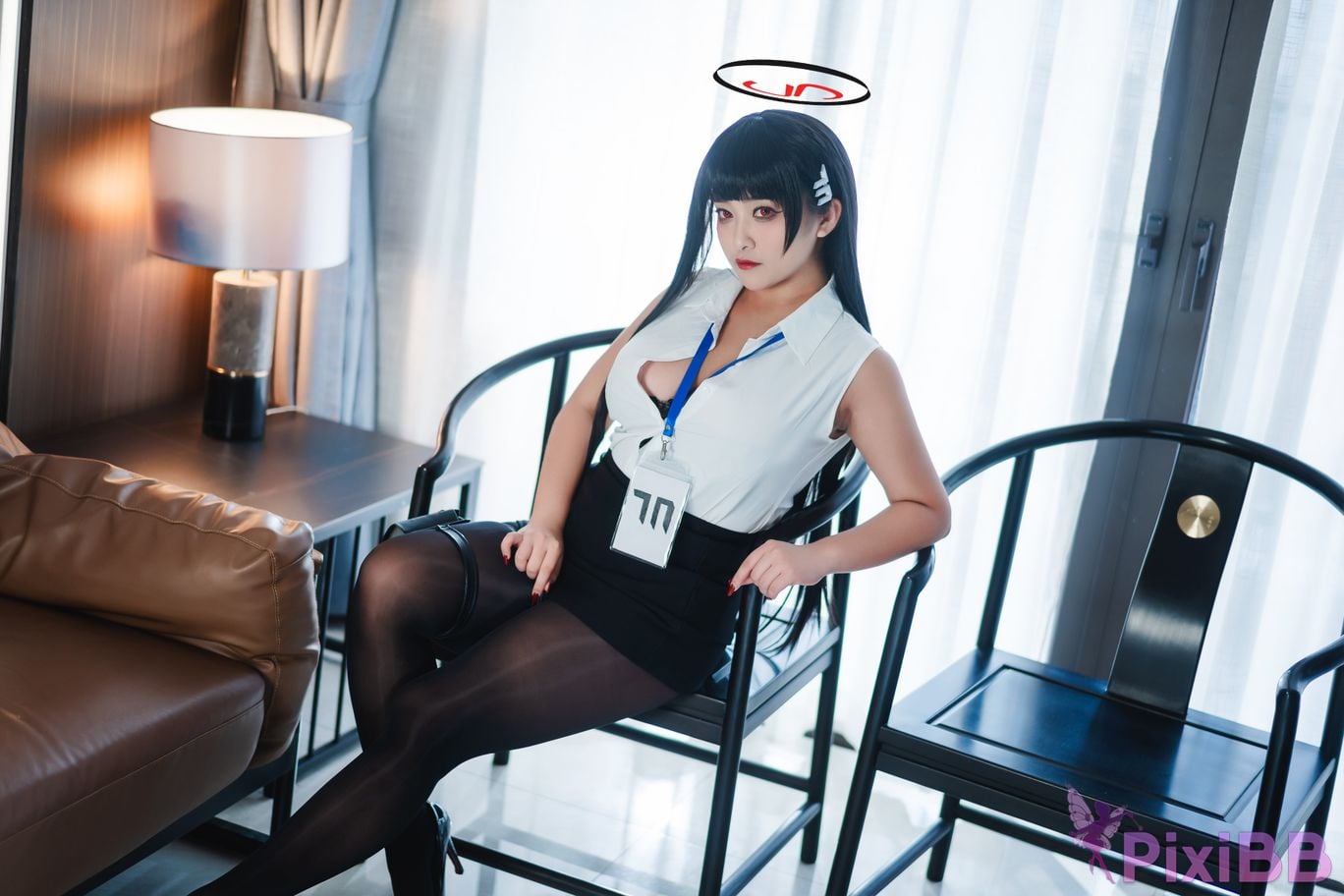 Cosplayer Luo Li LoLiSAMA Blue Archive Rion Moon PixiBB.COM 002