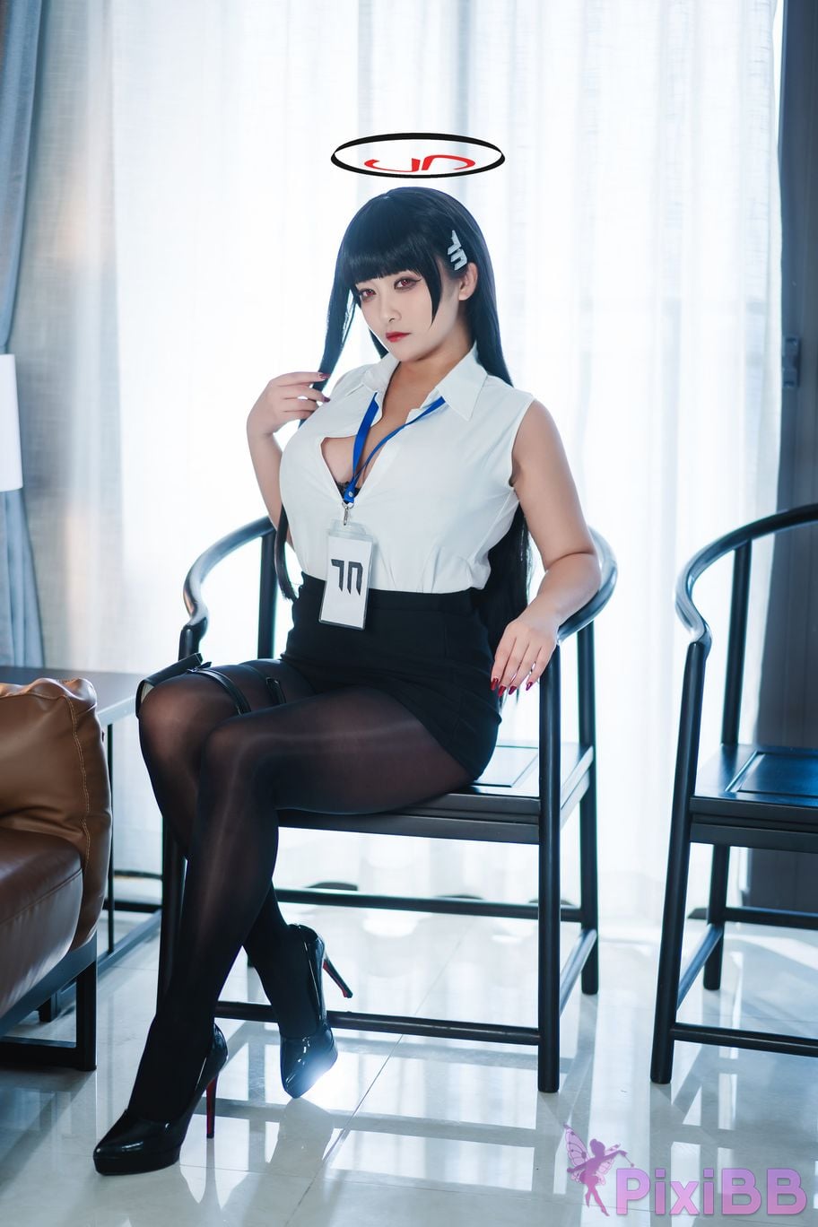 Cosplayer Luo Li LoLiSAMA Blue Archive Rion Moon PixiBB.COM 003