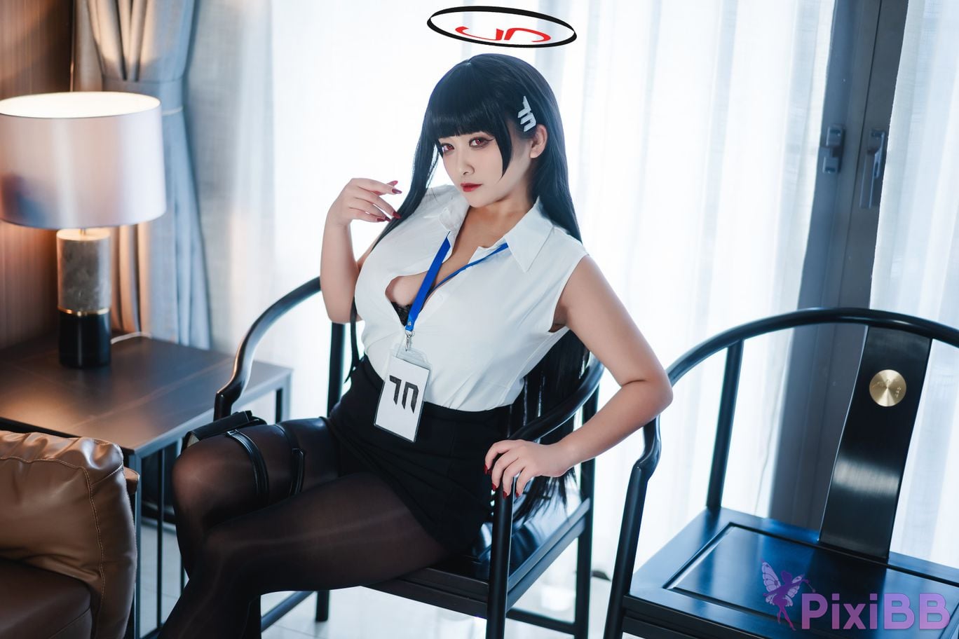 Cosplayer Luo Li LoLiSAMA Blue Archive Rion Moon PixiBB.COM 004