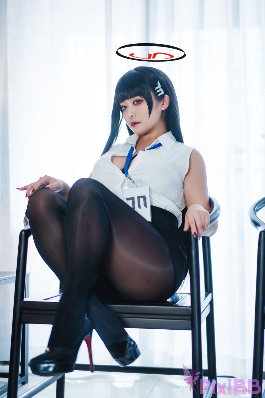 Cosplayer Luo Li LoLiSAMA Blue Archive Rion Moon PixiBB.COM 005