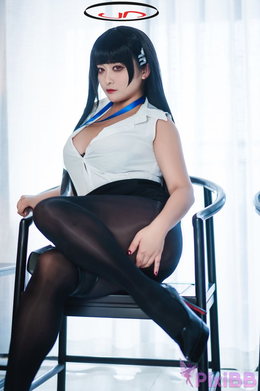 Cosplayer Luo Li LoLiSAMA Blue Archive Rion Moon PixiBB.COM 006