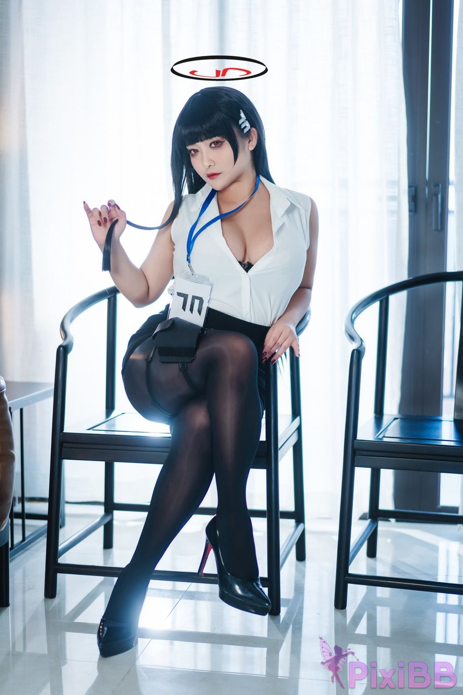 Cosplayer Luo Li LoLiSAMA Blue Archive Rion Moon PixiBB.COM 009