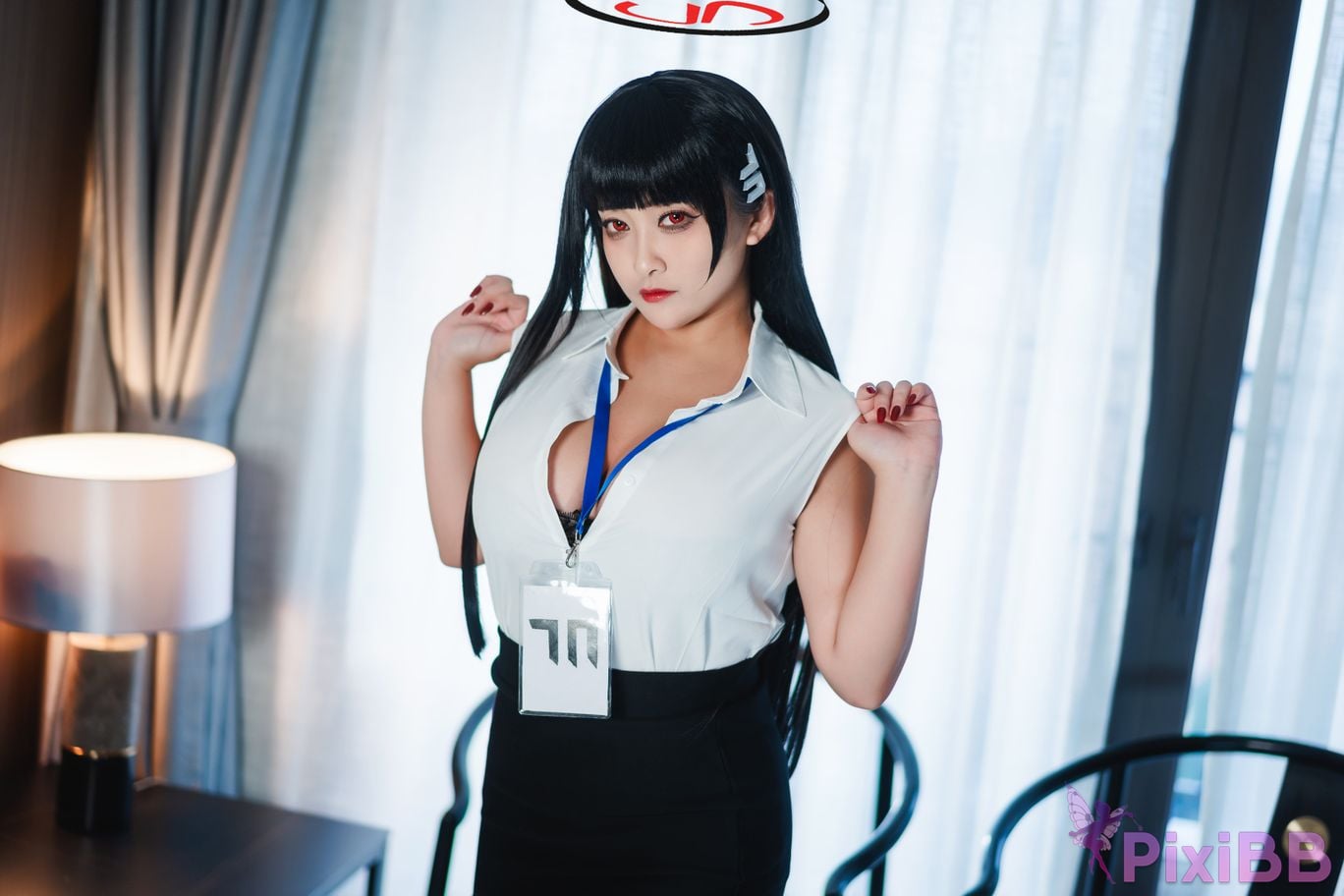 Cosplayer Luo Li LoLiSAMA Blue Archive Rion Moon PixiBB.COM 013