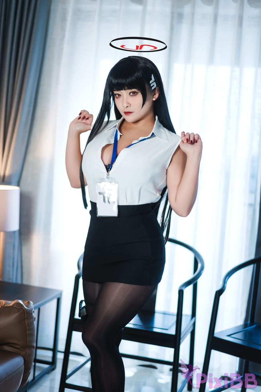 Cosplayer Luo Li LoLiSAMA Blue Archive Rion Moon PixiBB.COM 014