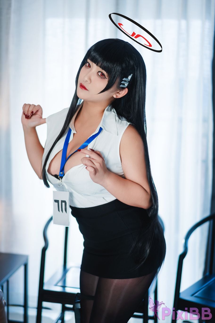 Cosplayer Luo Li LoLiSAMA Blue Archive Rion Moon PixiBB.COM 015