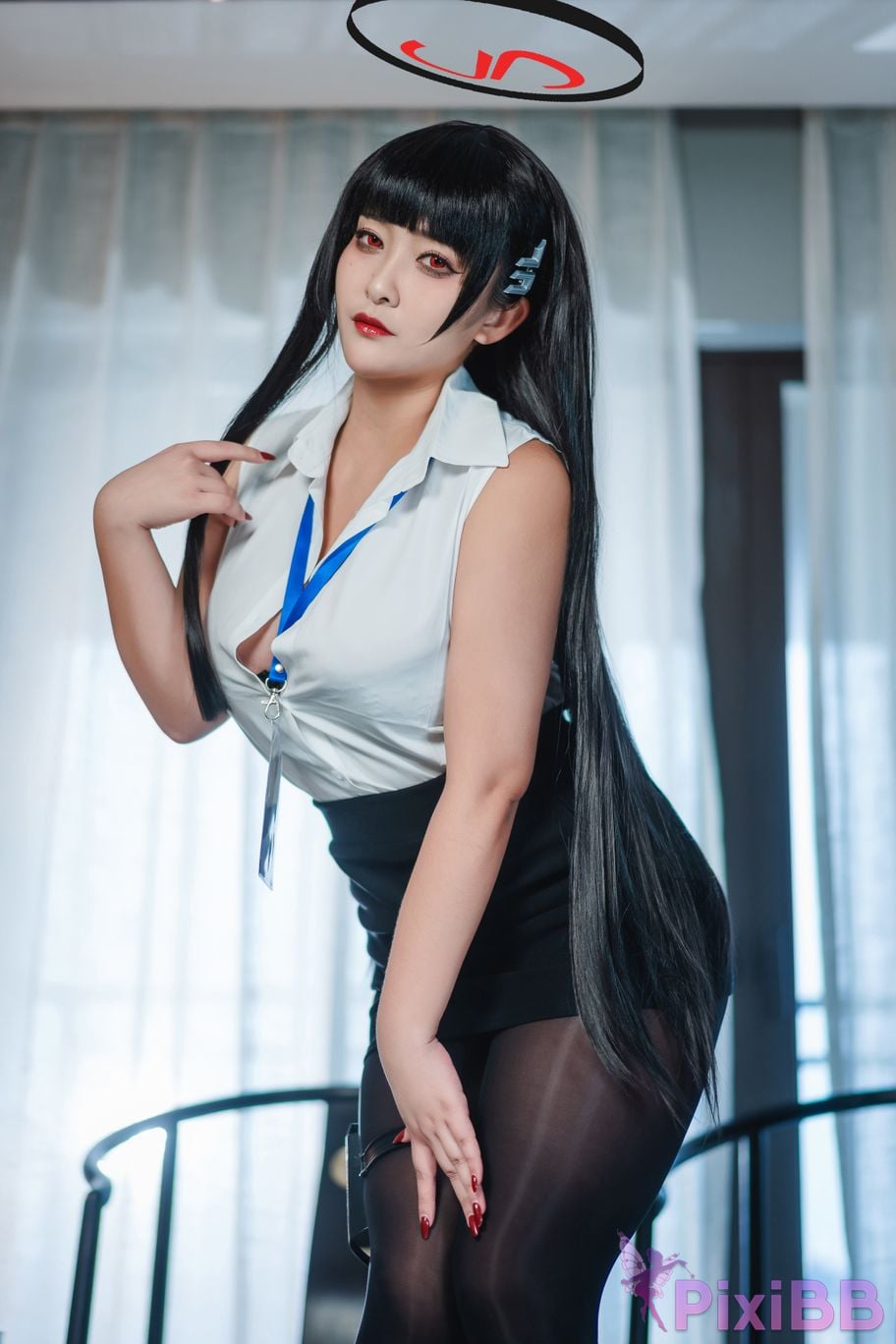 Cosplayer Luo Li LoLiSAMA Blue Archive Rion Moon PixiBB.COM 019