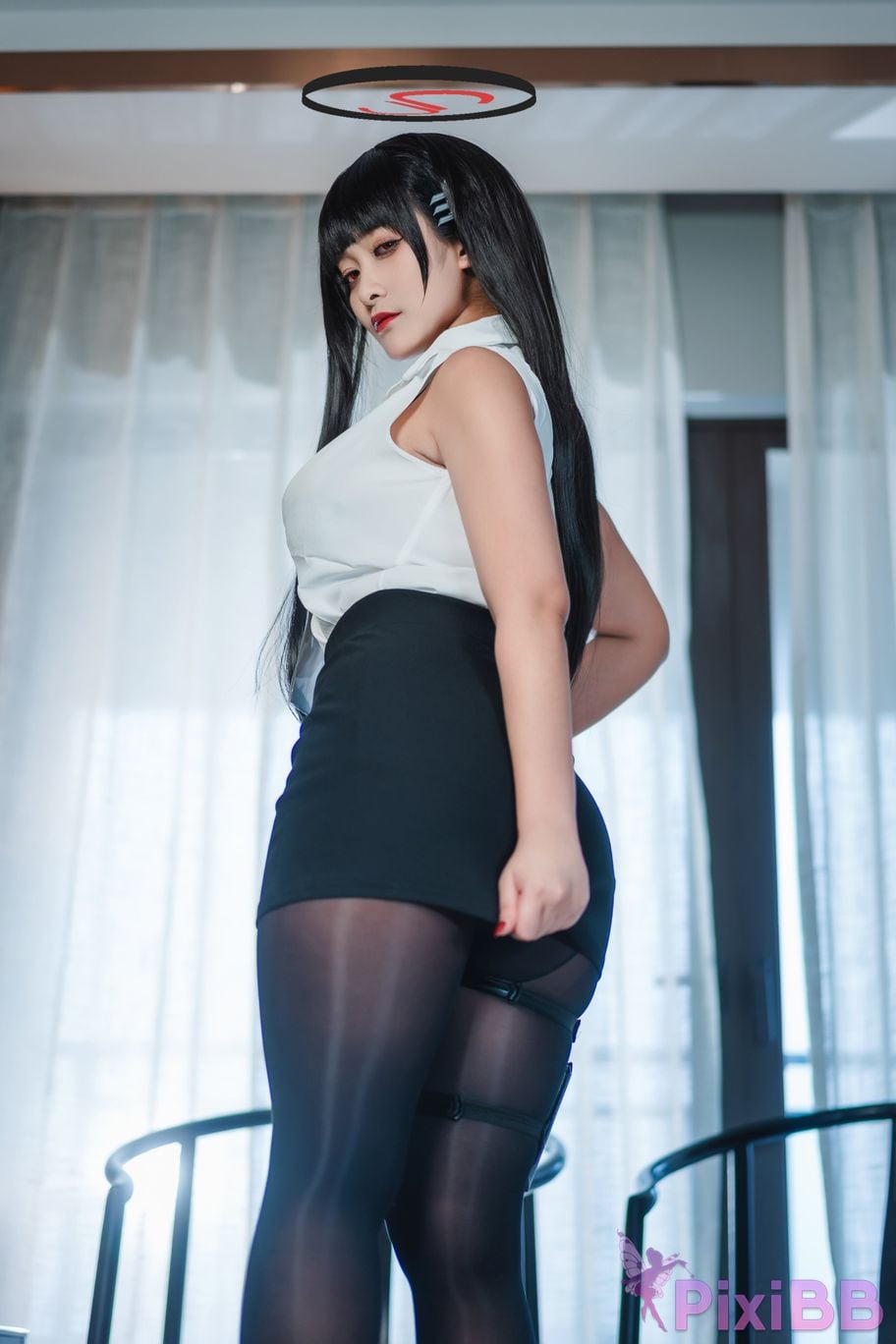 Cosplayer Luo Li LoLiSAMA Blue Archive Rion Moon PixiBB.COM 021