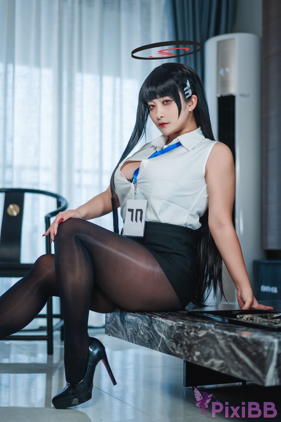 Cosplayer Luo Li LoLiSAMA Blue Archive Rion Moon PixiBB.COM 028