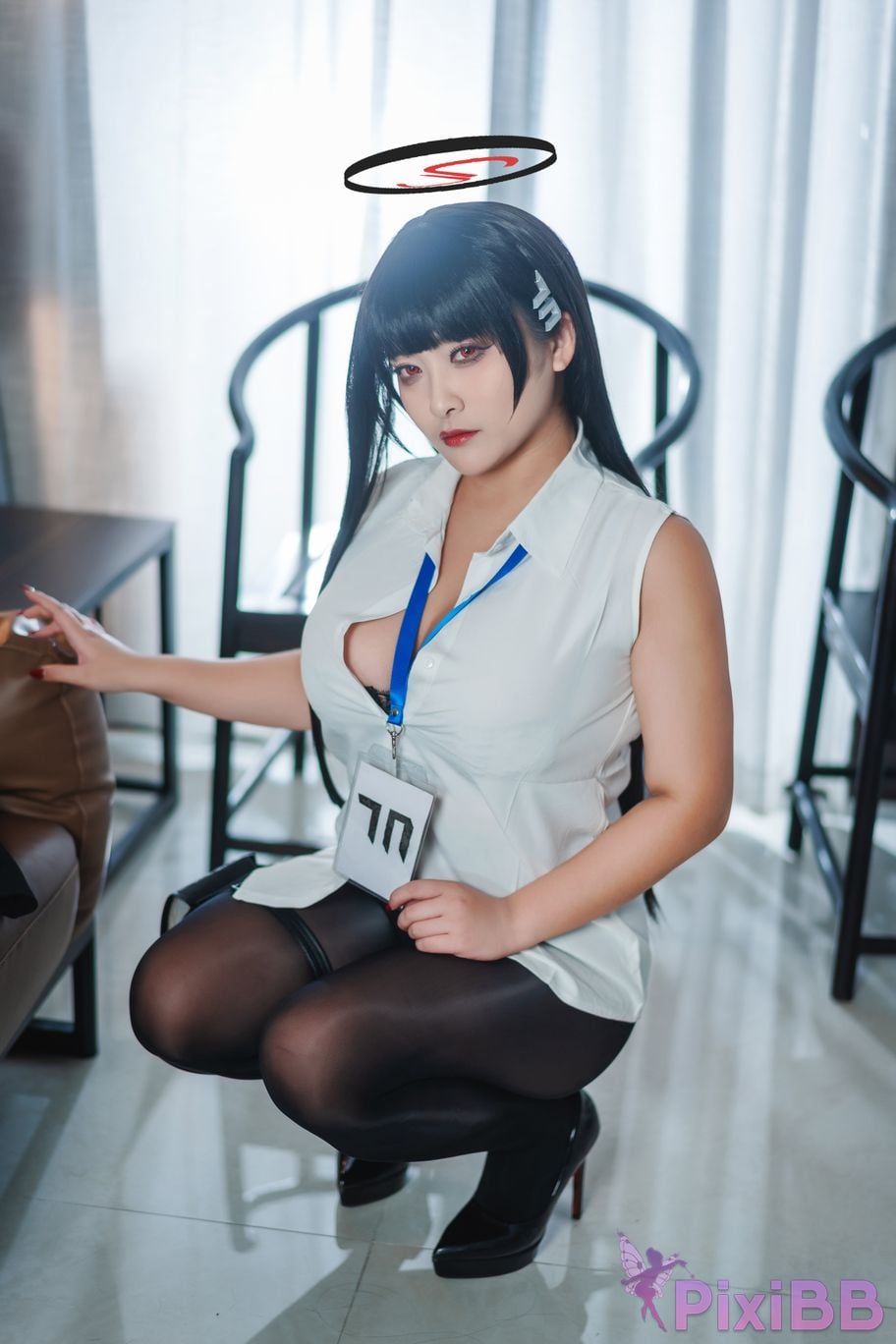 Cosplayer Luo Li LoLiSAMA Blue Archive Rion Moon PixiBB.COM 039
