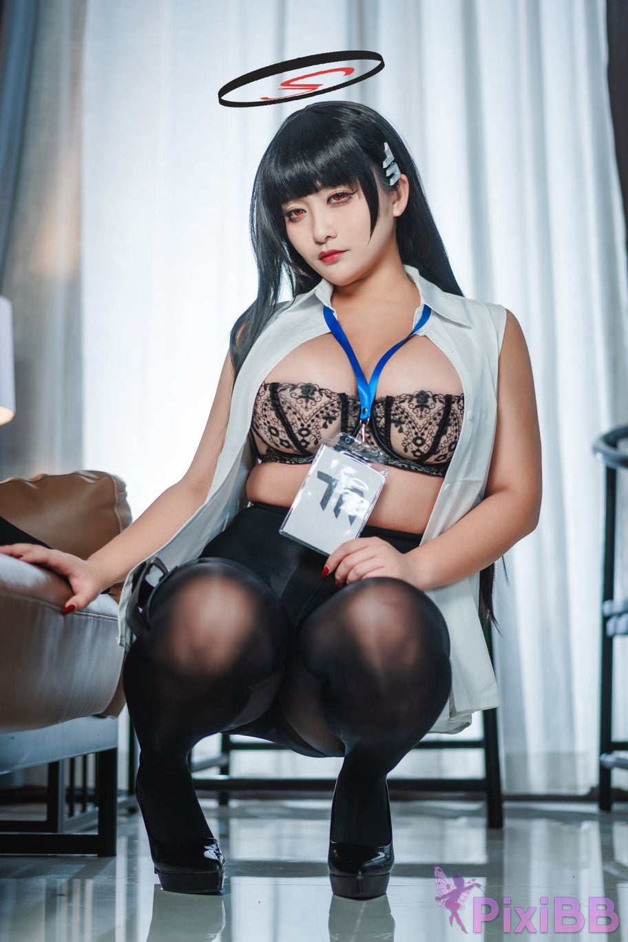 Cosplayer Luo Li LoLiSAMA Blue Archive Rion Moon PixiBB.COM 040