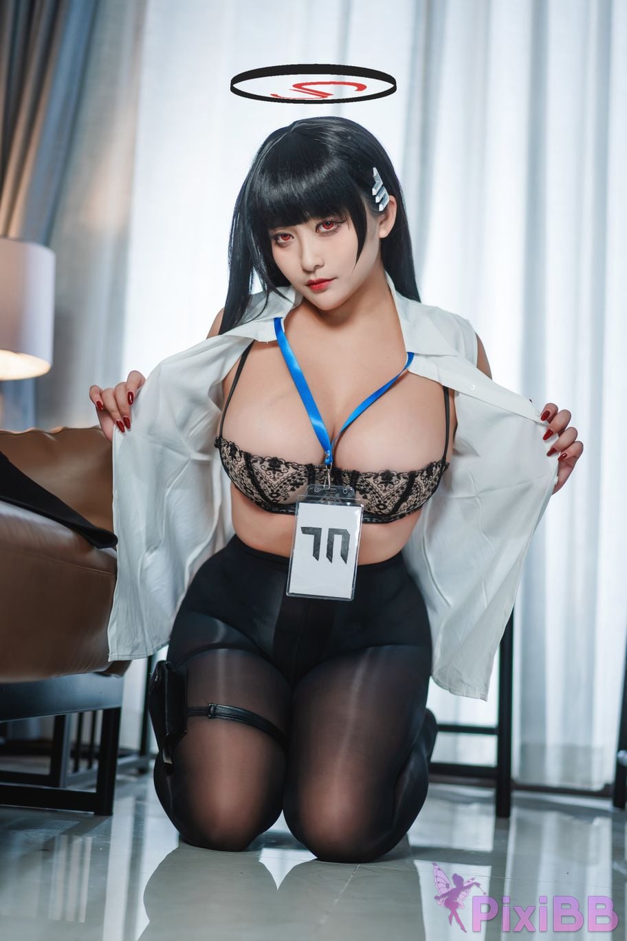 Cosplayer Luo Li LoLiSAMA Blue Archive Rion Moon PixiBB.COM 041