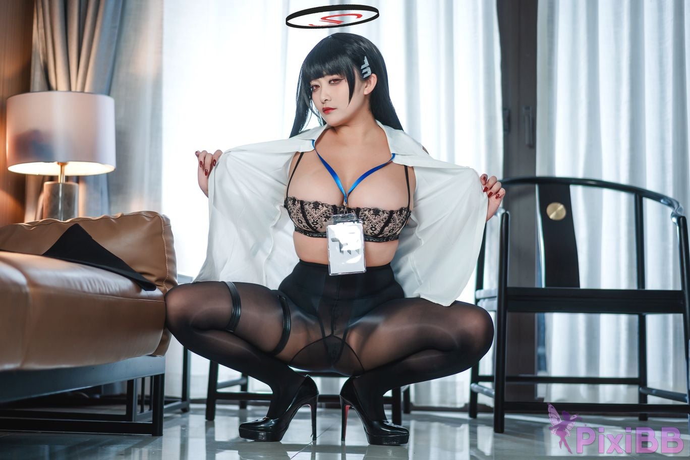 Cosplayer Luo Li LoLiSAMA Blue Archive Rion Moon PixiBB.COM 042