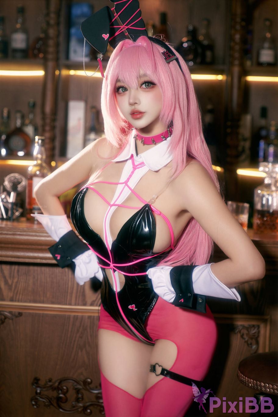 Cosplayer Expired rice noodles Nikke goddess of victory Velvet bunny girl PixiBB.COM 009