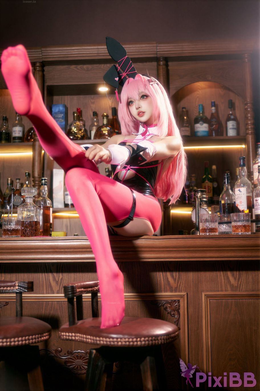 Cosplayer Expired rice noodles Nikke goddess of victory Velvet bunny girl PixiBB.COM 010