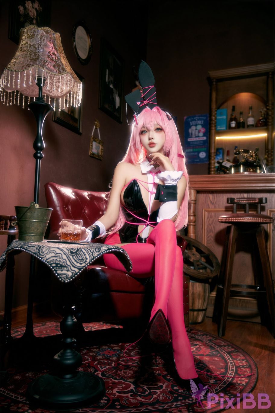Cosplayer Expired rice noodles Nikke goddess of victory Velvet bunny girl PixiBB.COM 013