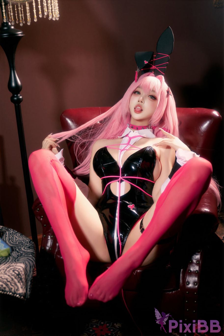 Cosplayer Expired rice noodles Nikke goddess of victory Velvet bunny girl PixiBB.COM 021