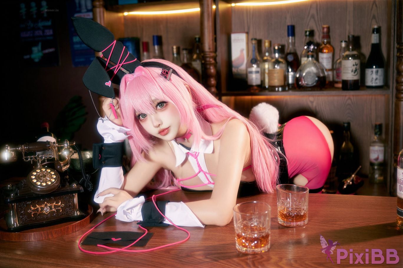Cosplayer Expired rice noodles Nikke goddess of victory Velvet bunny girl PixiBB.COM 027