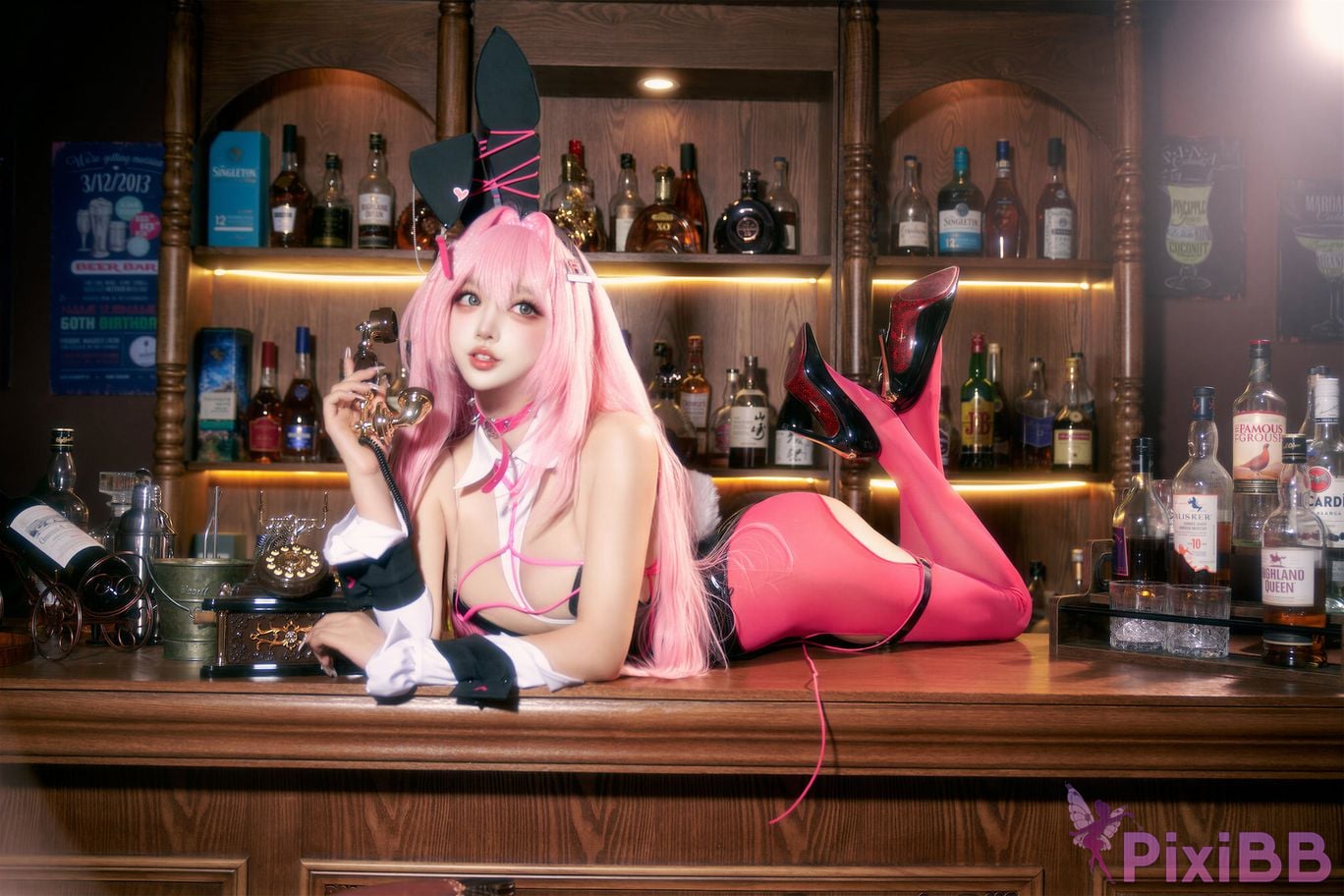 Cosplayer Expired rice noodles Nikke goddess of victory Velvet bunny girl PixiBB.COM 030
