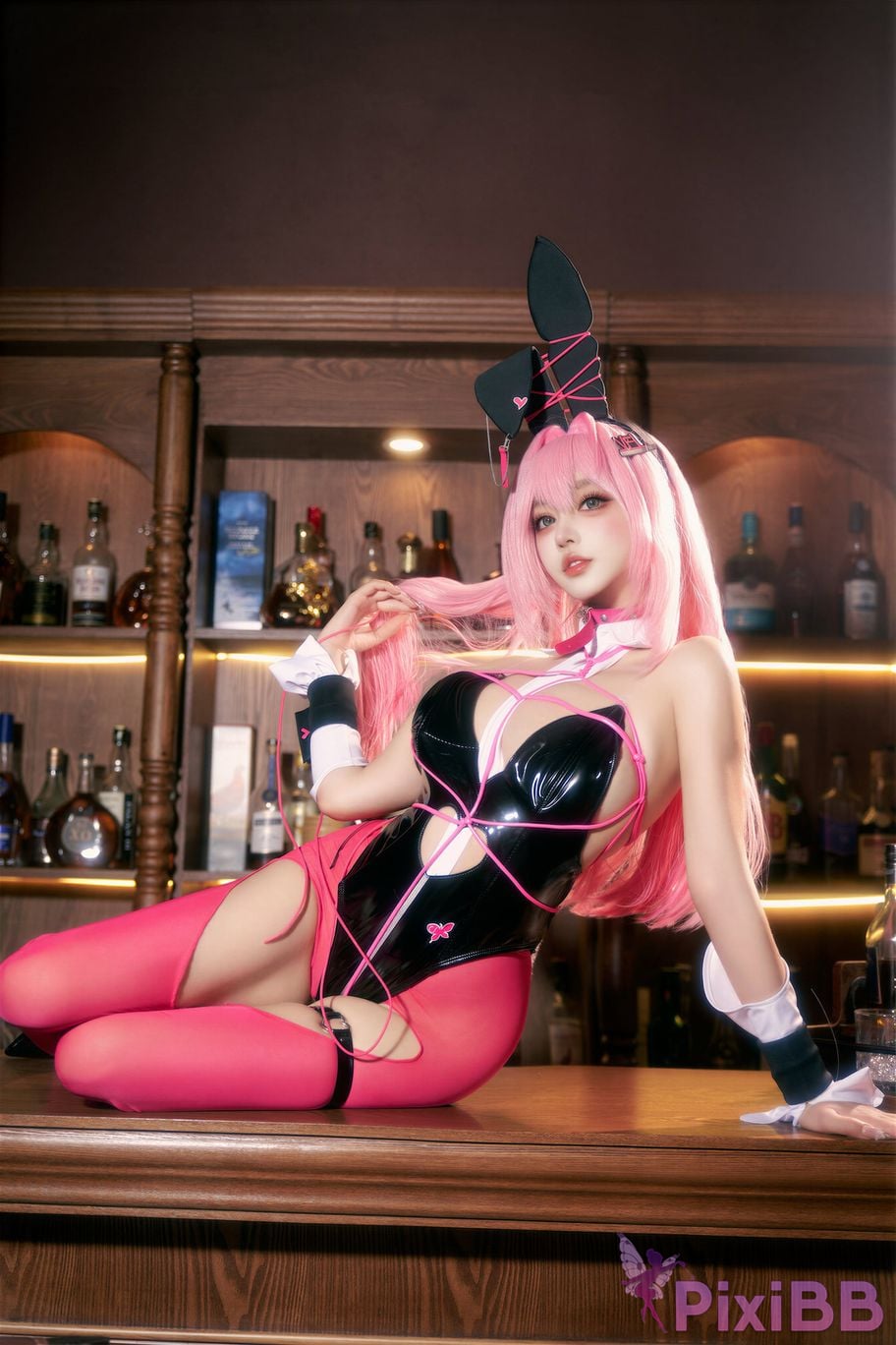 Cosplayer Expired rice noodles Nikke goddess of victory Velvet bunny girl PixiBB.COM 033
