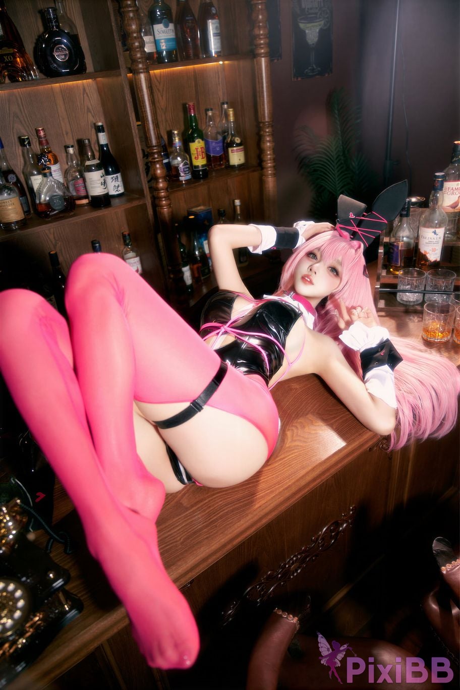 Cosplayer Expired rice noodles Nikke goddess of victory Velvet bunny girl PixiBB.COM 035