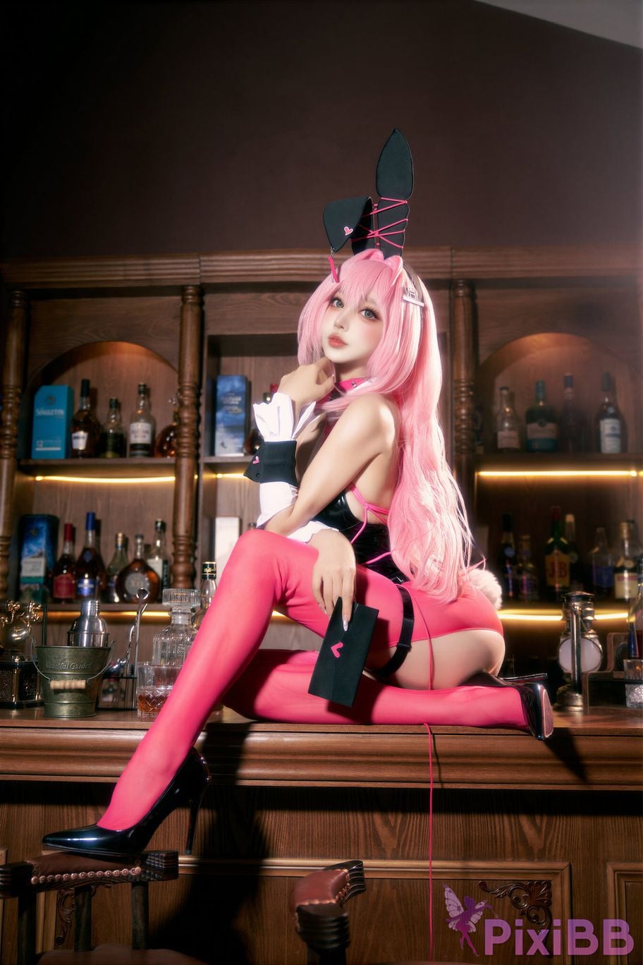 Cosplayer Expired rice noodles Nikke goddess of victory Velvet bunny girl PixiBB.COM 039